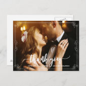 感謝してい結婚の写真パーソナライズされたカード ポストカード (正面/裏面)