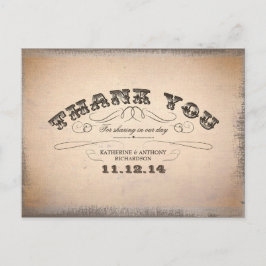 感謝してい結婚の名刺 ポストカード