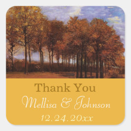 感謝してい結婚は秋の結婚式だ スクエアシール