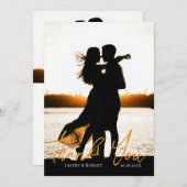 感謝してい結婚フラットサンキューカード サンキューカード (正面/裏面)