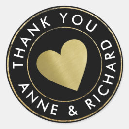 感謝してい結婚式の引き出物 ラウンドシール