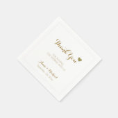 感謝してい結婚式パーティー スタンダードカクテルナプキン (角)