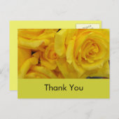 感謝してい結婚黄色いバラの花 ポストカード (正面/裏面)