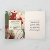 感謝してい聖降誕祭を神に捧げる カード (内部)