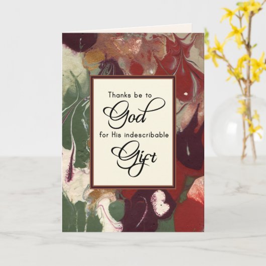 感謝してい聖降誕祭を神に捧げる カード (黄色い花)