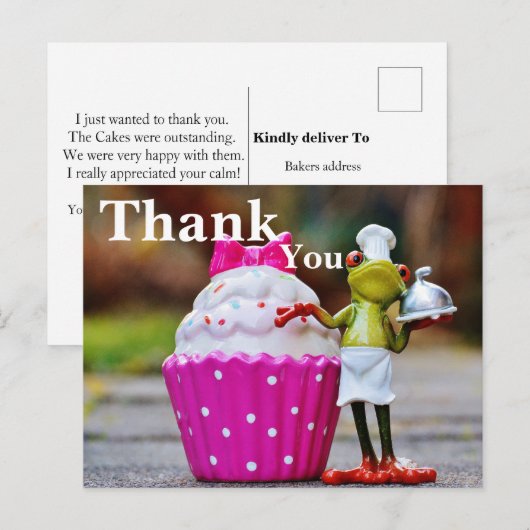 感謝してい菓子 ポストカード (正面/裏面)