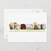 感謝してい葉書 ポストカード (正面/裏面)