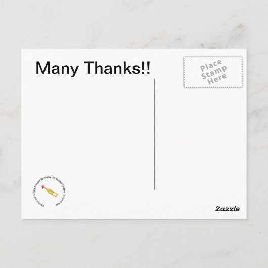 感謝してい葉 ポストカード (裏面)