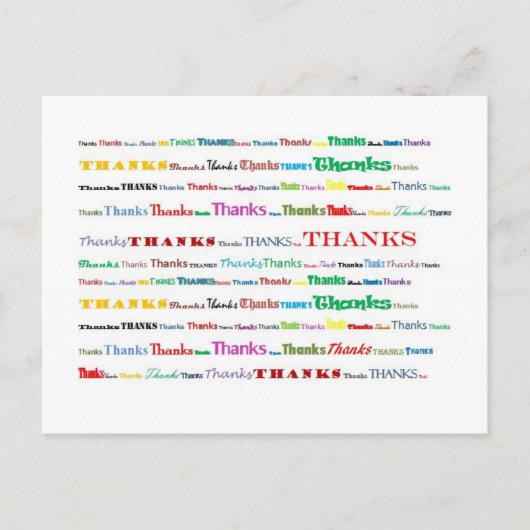 感謝してい葉 ポストカード (正面)