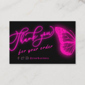 感謝してい蝶 名刺 (正面)