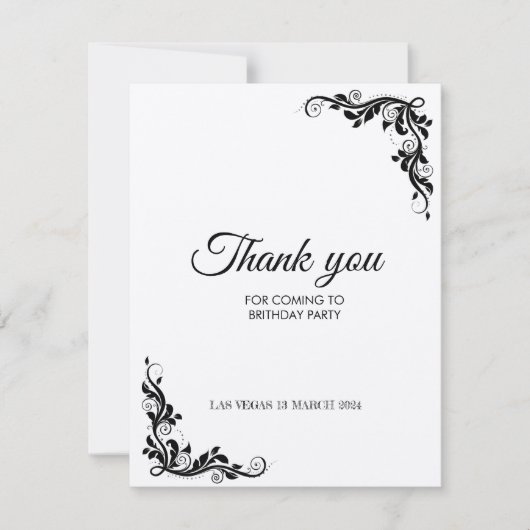 感謝してい誕生日カード シーズンカード (正面)