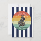 感謝してい誕生日航海の サンキューカード (正面)