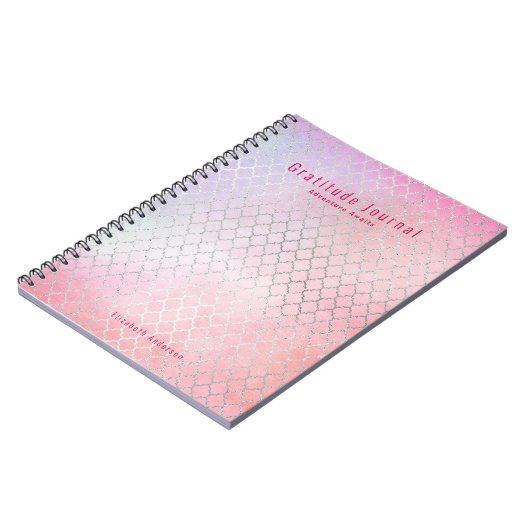 感謝してい謝恩カスタム日報予算の贈与 ノートブック (左側)