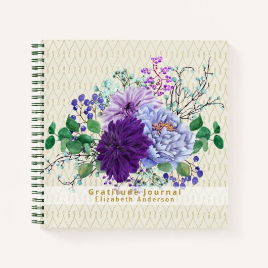 感謝してい謝恩カスタム日報予算の贈与 ノートブック (正面)