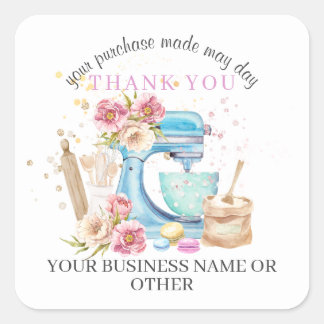 感謝してい購入のための小さなベーカリー事業。 スクエアシール