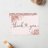 感謝してい購入のスクリプモダントハート ノートカード (正面/裏面インサイチュ)