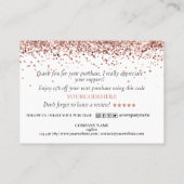 感謝してい購入のスクリプモダントハート 名刺 (裏面)