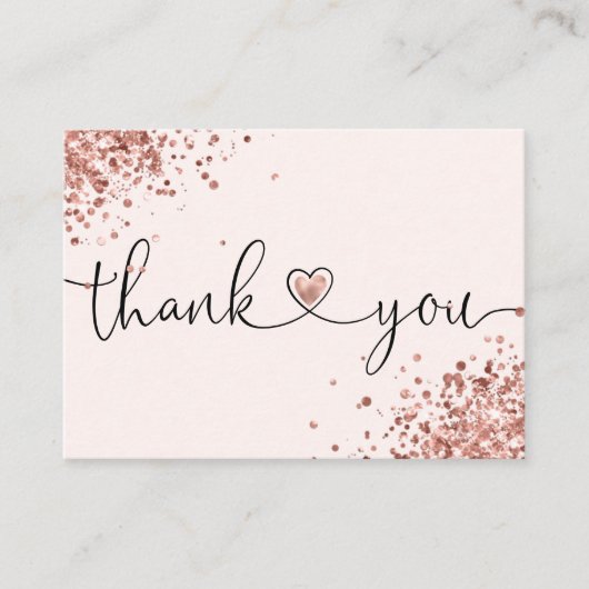 感謝してい購入のスクリプモダントハート 名刺 (正面)