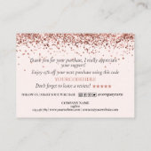 感謝してい購入のスクリプモダントハート 名刺 (裏面)