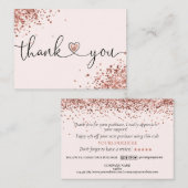 感謝してい購入のスクリプモダントハート 名刺 (正面/裏面)