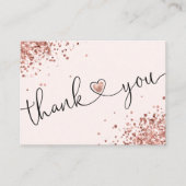 感謝してい購入のスクリプモダントハート 名刺 (正面)