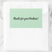 感謝してい購入！シール 長方形シール (バッグ)