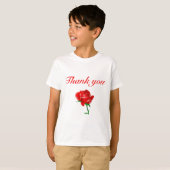 感謝してい赤く Tシャツ (正面フル)