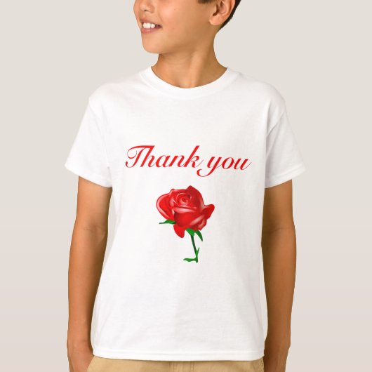 感謝してい赤く Tシャツ (正面)
