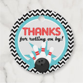 感謝してい転がのonボーリングメッセージカード フェイバータグ (正面)