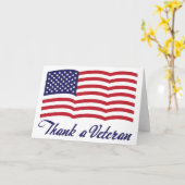 感謝してい退役軍人 カード (黄色い花)