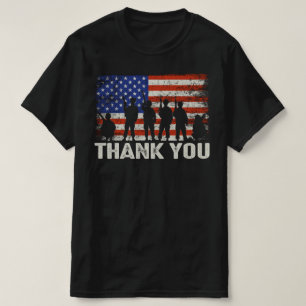 感謝してい退役軍人 Tシャツ