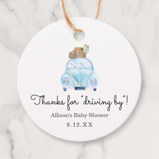 感謝してい運転メッセージカード フェイバータグ (正面)