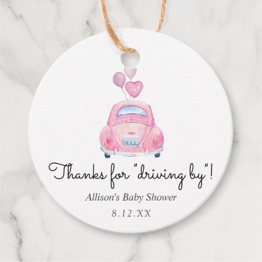 感謝してい運転メッセージカード フェイバータグ (正面)