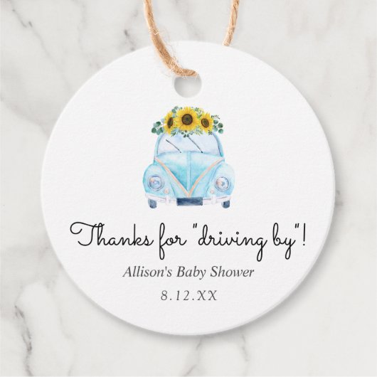 感謝してい運転メッセージカード フェイバータグ (正面)