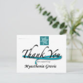 感謝してい重症筋無力症を支援する ポストカード (スタンド正面)