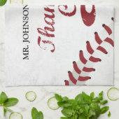 感謝してい野球コーチグランジ大 キッチンタオル (折り畳み)