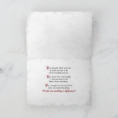 感謝してい野球コーチグランジ大 サンキューカード (内部)