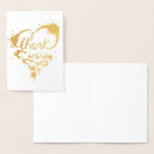 感謝してい金ゴールド 箔カード (ディスプレー)