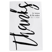 感謝してい金石墨書法 ミディアムペーパーバッグ (正面)