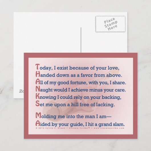 感謝してい馬 ポストカード (正面/裏面)