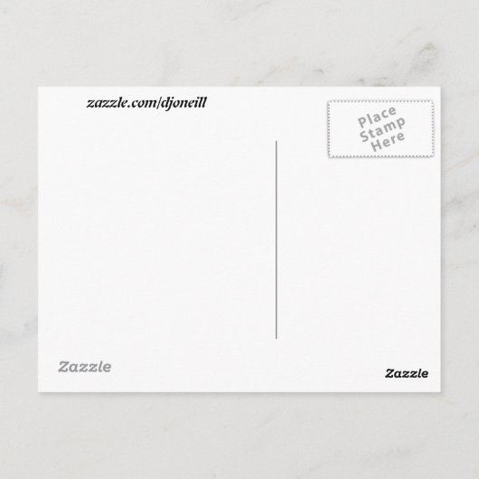 感謝してい黒猫とテディベア ポストカード (裏面)