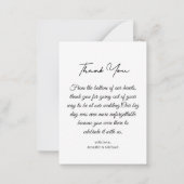 感謝してい4枚の写真は素朴な木の結婚コラージュ ノートカード (裏面)