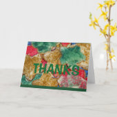 感謝してい!あもしなたはどんなに甘くてもクッキーになれた カード (黄色い花)