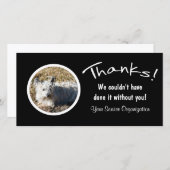 感謝してい!カスタム写真ありがとう サンキューカード (正面/裏面)