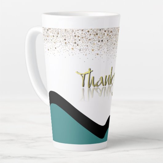 感謝してい カフェラテマグ (左アングル)