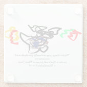 感謝してい ガラスコースター (裏面)