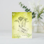 感謝してい----ゲーンジー牛 ポストカード (スタンド正面)