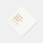 感謝してい!シンプル結婚の スタンダードカクテルナプキン (角)