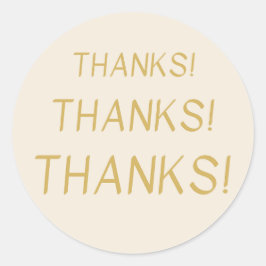 感謝してい!ステッカーありがとう ラウンドシール