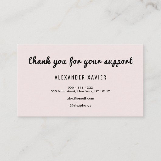 感謝してい |トレンディーカラフルの名刺 名刺 (裏面)